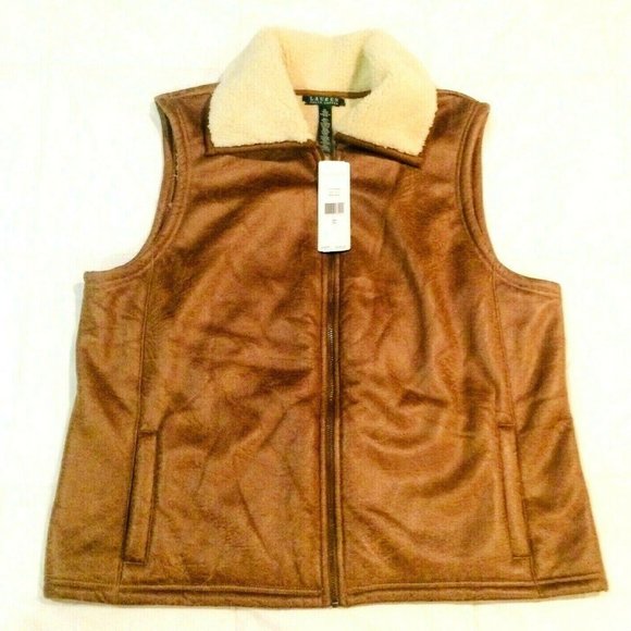 ralph lauren brown vest